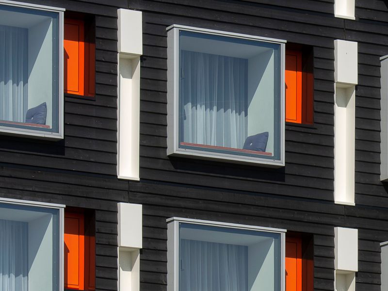 Exterior of a modern multi-occupancy residential building